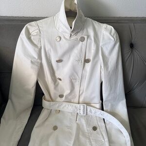 White trench light weight